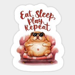 Eat Sleep Play Repeat Sticker